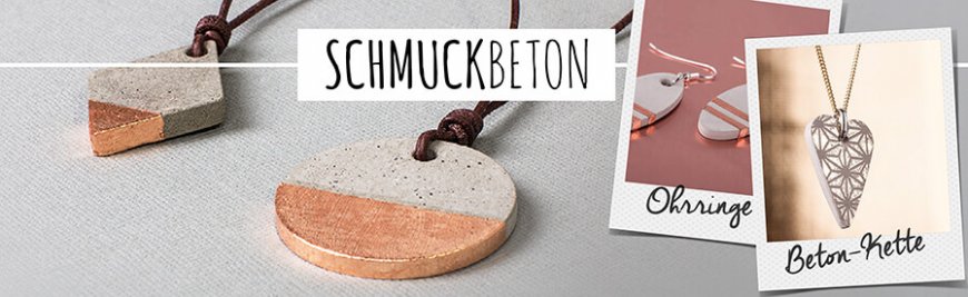 Schmuckbeton - Material für Schmuck aus Beton | kunstpark