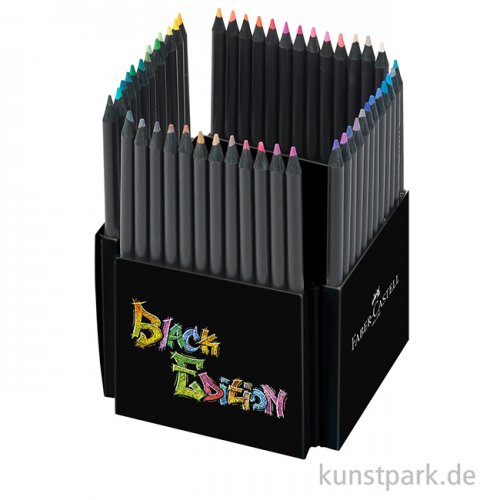 Faber-Castell Buntstifte Black Edition, 50er Kartonetui