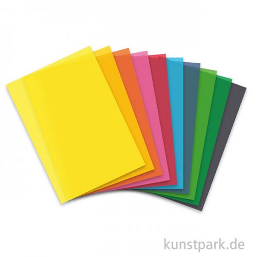 Marpa Jansen Transparentpapier farbig sortiert, extra stark, 20 Blatt
