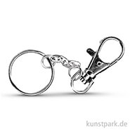 Schlüsselanhänger - Platin, 24mm, 2 Stück