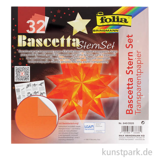 Bascetta-Stern Bastelset, 115g - orange