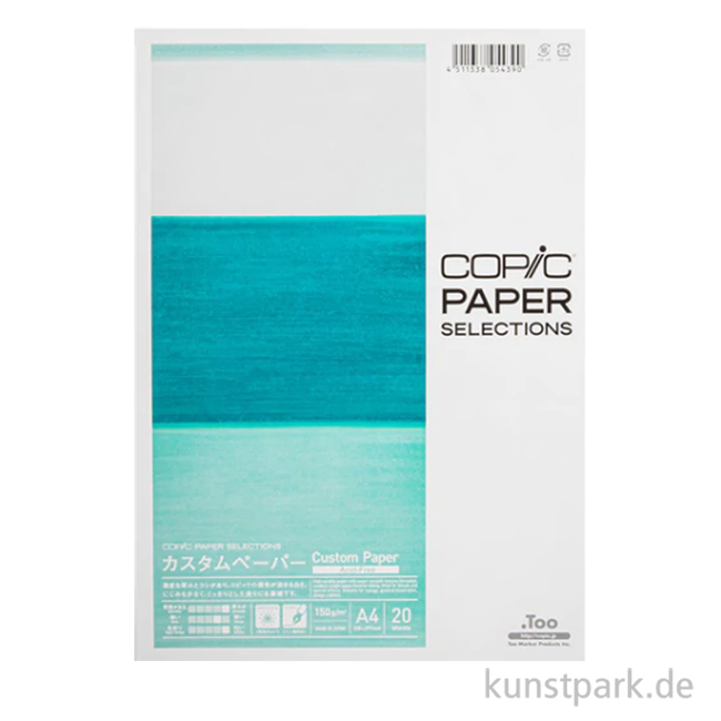 COPIC Custom Marker Papier, DIN A4, 20 Blatt, 150g/m²