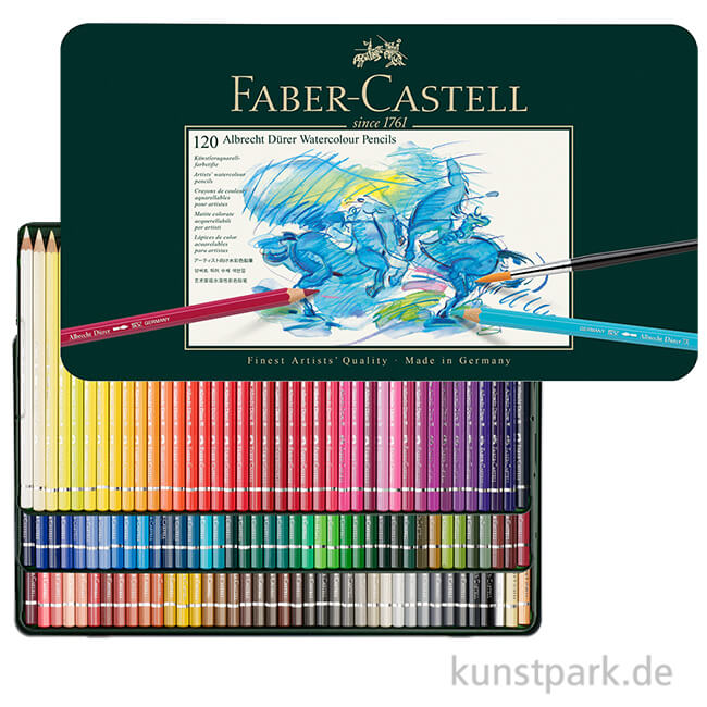 Faber-Castell ALBRECHT DÜRER, 120 Aquarellstifte im Metalletui