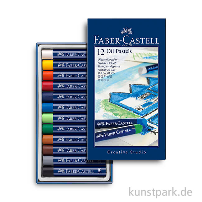 Faber-Castell Ölpastellkreiden - 12er Studio-Set