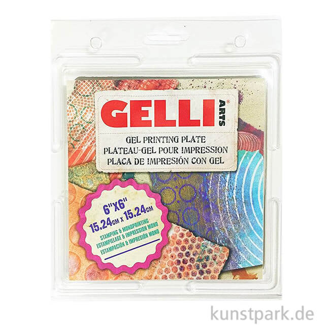 Gelli Arts - Gel Printing Plate, 15,4 x 15,4 cm