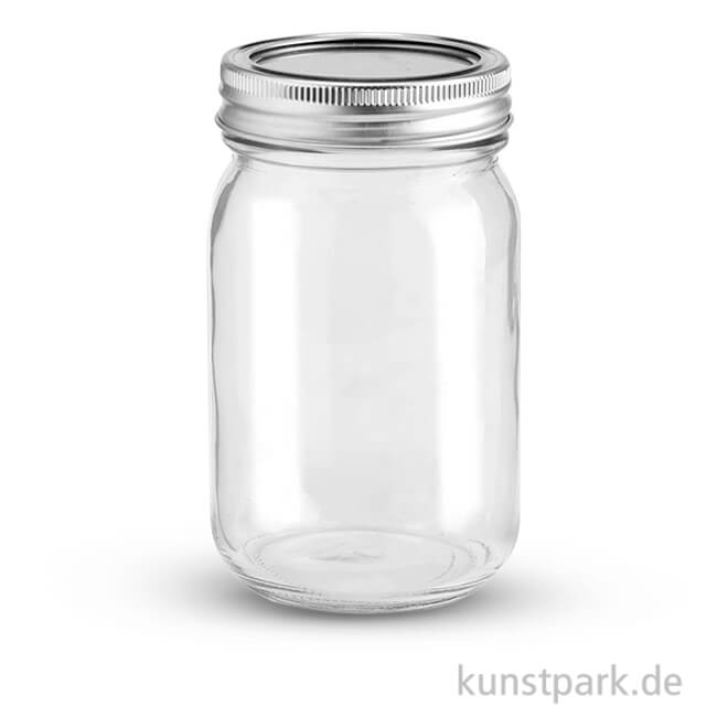 Glas mit 2-teiligem 70 mm Deckel - 420 ml