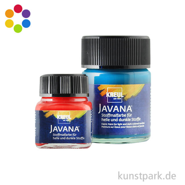 KREUL Javana Stoffmalfarbe für helle und dunkle Stoffe