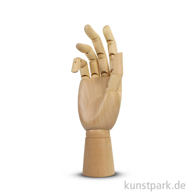 Weibliche Modellhand aus Holz