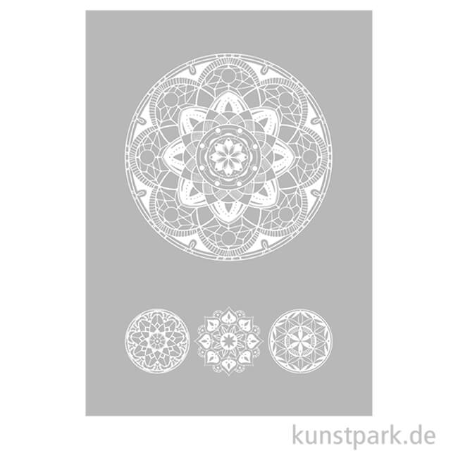 Schablone Art of Mandala DIN A5, inklusive Rakel