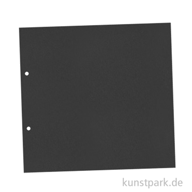 Scrapbook Karton Einlagen - Schwarz, 31x32,5cm, 4-fach gelocht, 15 Stk