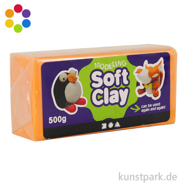 Soft Clay - weiche, geschmeidige Knetmasse - 500 g