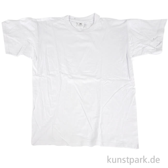 T-Shirt mit Rundhals aus Baumwolle - weiß