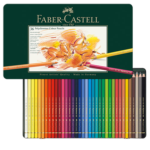 Faber-Castell POLYCHROMOS, 36 Stifte im Metalletui