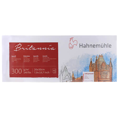 Hahnemühle BRITANNIA Panorama 300g, 12 Blatt, 20 x 50 cm matt