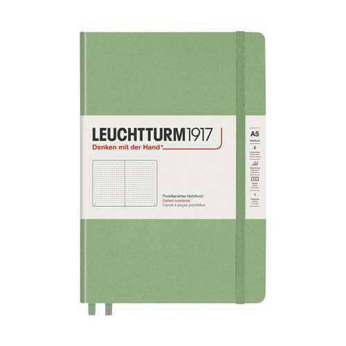 Leuchtturm Notizbuch Hardcover - Salbei - Dotted Medium A5