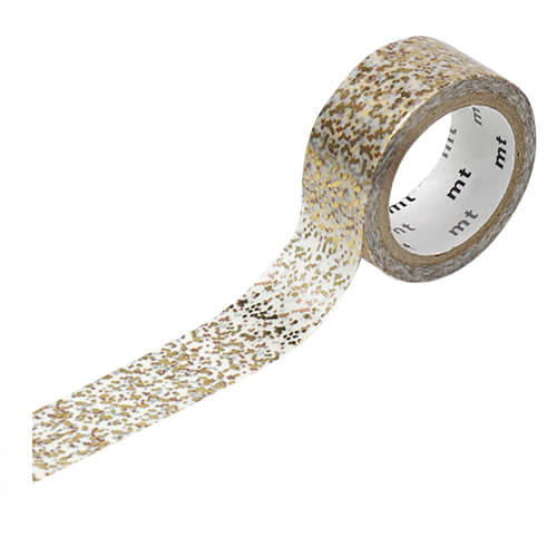  mt Fab Washi Tape - Foil Stamp - Gold Dust - 15 mm x 3 m